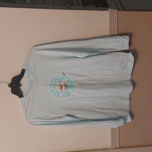 Pusheen Light Blue Long-sleeved Graphic Tee Sz M